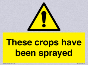 These crops have been sprayed